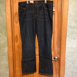 Women’s Old Navy Diva Bootcut Jeans with Stretch Dark Blue Denim Size 16 Long